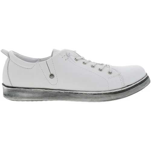 Andrea Conti Baskets basses en cuir Couleur Blanc 4 Andrea Conti Baskets basses en cuir Couleur Blanc – Image 2